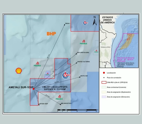 Felicitaciones a China National Offshore Oil Corp. E&P México por la aprobación de la perforación del pozo exploratorio de aguas profundas Ameyali Sur-1EXP del contrato CNH-R01-L04-A1.CPP/2016.