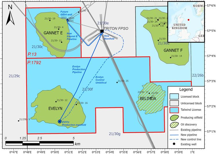 Congratulations to Tailwind Energy for announcing the first production from Evelyn field in the UK Central North Sea.