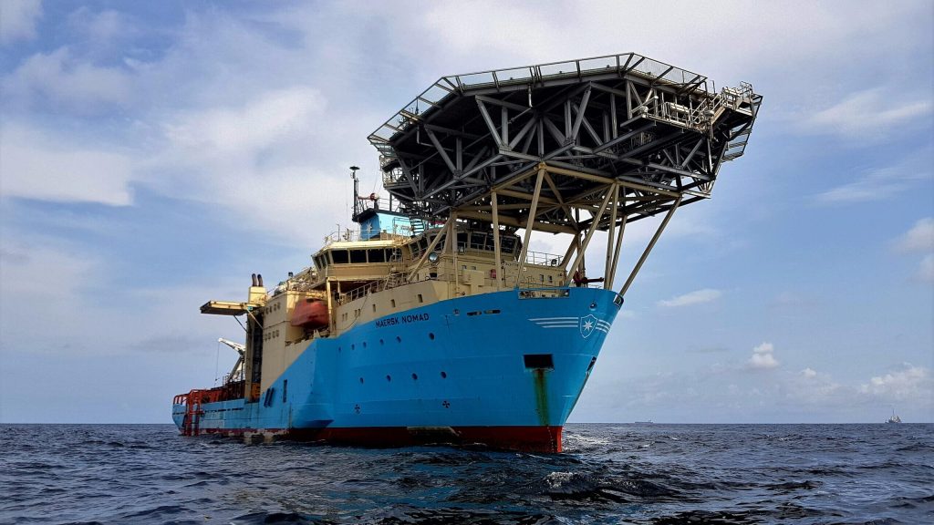 Felicitaciones a Maersk Supply Service por haber obtenido un contrato de ExxonMobil Guyana para el buque de apoyo submarino (SSV) Maersk Nomad por un contrato mínimo de 1 año, apoyando sus actividades de desarrollo de campo en la costa de Guyana.