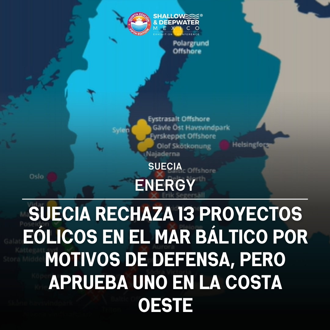 Suecia rechaza 13 proyectos eólicos en el Mar Báltico por motivos de defensa, pero aprueba uno en la costa oeste!